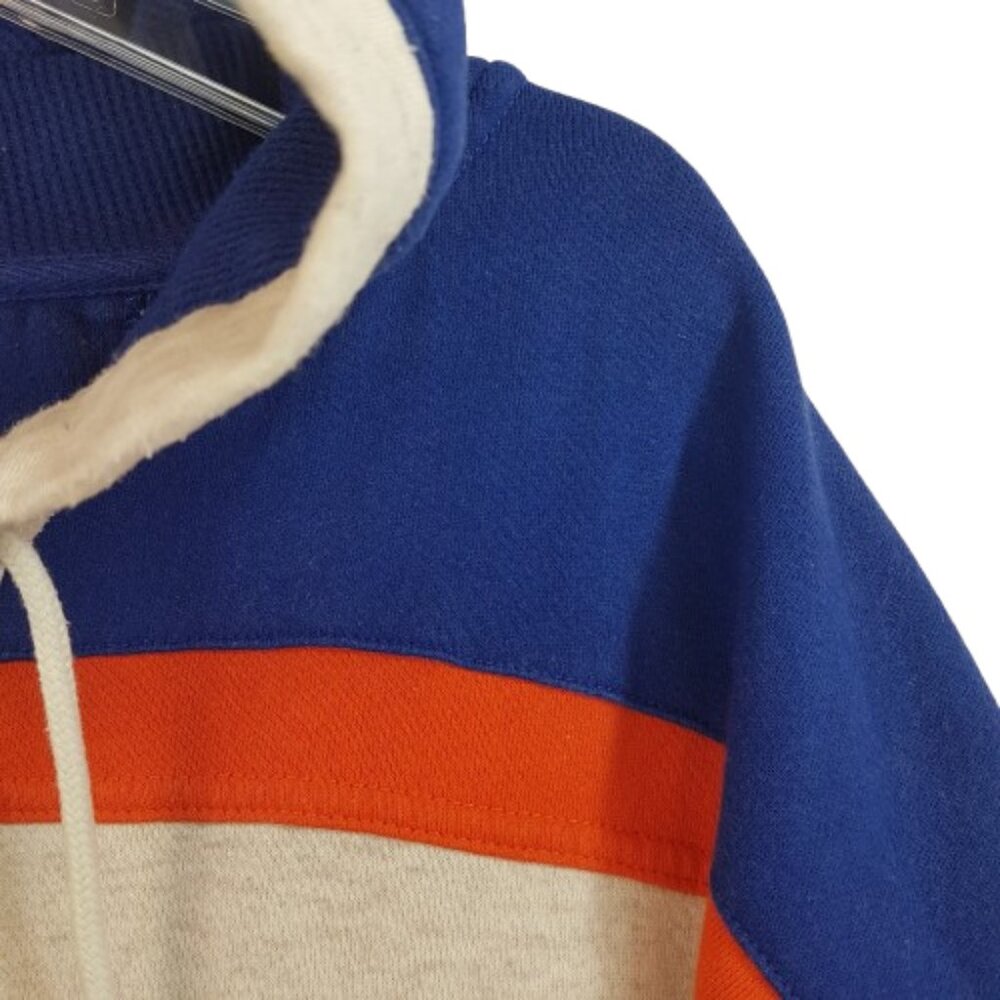NHL 47 Edmonton Oilers Vintage Lacer Hoodie Pullover Large US L Oatmeal Hockey - Picture 10 of 16